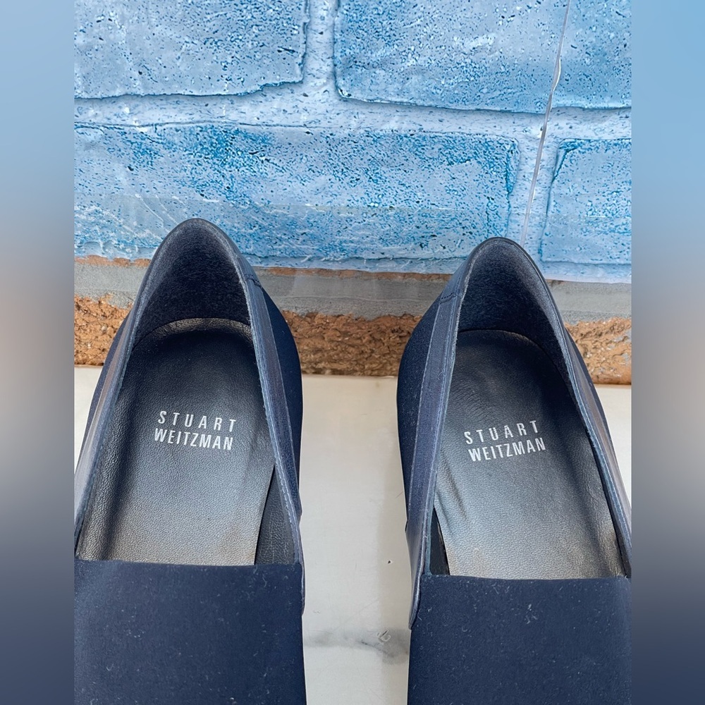 Stuart Weitzman Microsoft Loafer With Wedge Size 8 - image 4